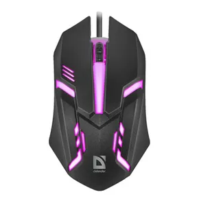 Defender Mouse Cyber ????MB-560L, 1200 DPI, optikai, 3 tl., 1 kerék, vezetékes USB, fekete, játék,